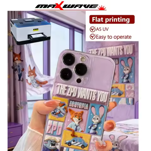 Industrial A5 UV Flatbed Printer with 3D Layering Capability for Textured and Raised Effect Custom P