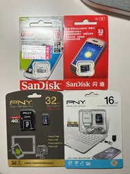 SanDisk 記憶卡 PNY 記憶卡 電話記憶卡 相機記憶卡 讀卡器