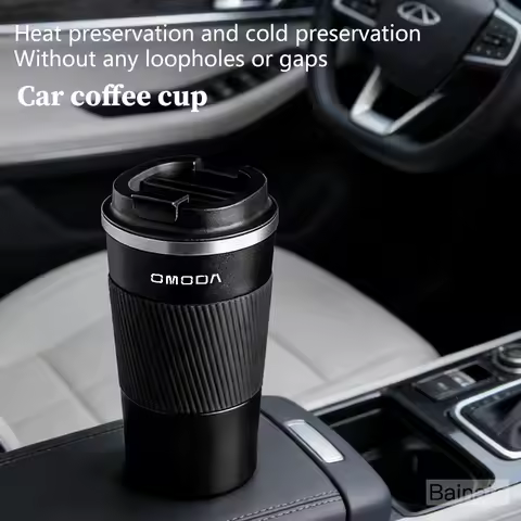 510ml Stainless Steel Coffee Cup Thermal Mug, For OMODA 5 E5 OMODA C5 O5 OMODA C7 C9, Travel Car Ins