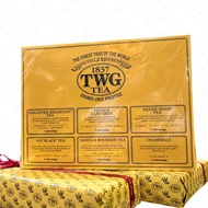 TWG TEABAGS - TEA TASTER COLLECTION 6 IN 1 - Singapore Breakfast Tea, French Earl Grey, Silver Moon Tea, 1837 Black Tea