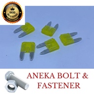 [100 PCS PACKAGE] 20A Small Plug-in Fuse 20A Plug-in Fuse Small DX 20A Plug-in Fuse