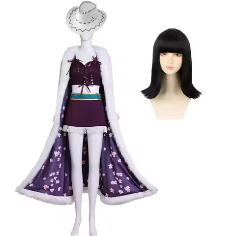 Halloween Party Nico Robin Cosplay Costume And Hat Live-Action TV Series Nico's Wigs Anime Expo Miss