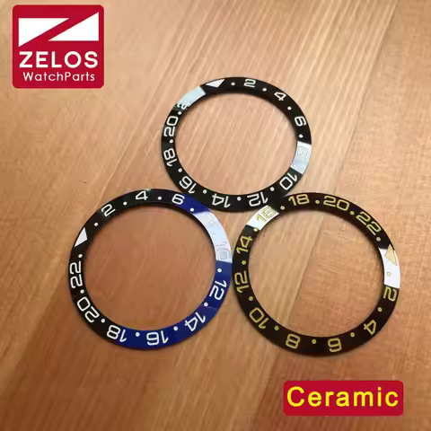 38mm ceramic Rolex bezel insert for RlX OYSTER PERPETUAL GMT-Master II 116718LN 116710LN automatic w