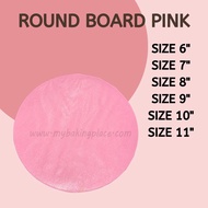 Pink Round Cake Board Papan Kek Murah Tempat Letak Kek  Cake Board Round Cake Board Papan Kek Murah 