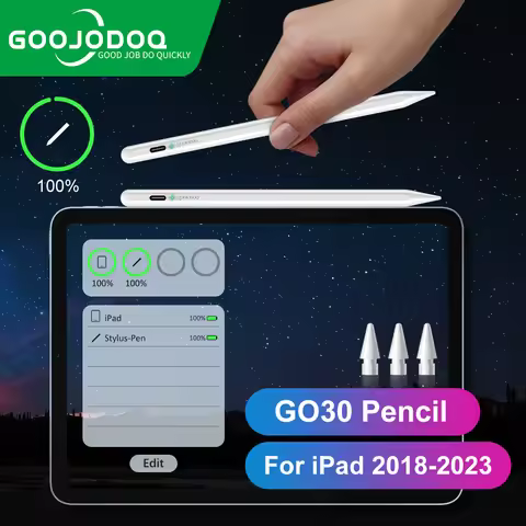 For Apple Pencil 2 1 iPad Pencil, GOOJODOQ Bluetooth Stylus Pen for iPad Pen Pro 11 12 9 Air 4 Air 5