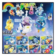 PLAY Space Adventure Blocks 8 in 1Astronaut Space Building Blocks Mini Figures