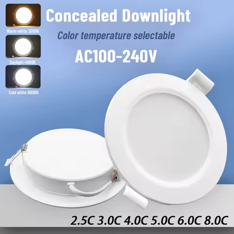 4pcs LED Downlight AC100-240V 3000K 4000K 6000K Ceiling Light 6W 10W 14W 17W 20W 24W Recessed Round 