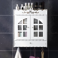 White WPC board Storage Cabinet Shelf Waterproof Mildew Proof