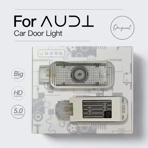 LED Car Door Icon Welcome Shadow Lamp Laser Projector Ghost Light LED For Audi S5 S7 RS ABT A1A3 A4L