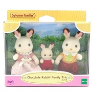 Genuine Epoch Sylvanian Families Chocolate Rabbit Family Trio 5768