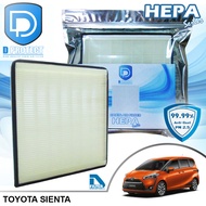 กรองแอร์ Toyota โตโยต้า Sienta HEPA (D Protect Filter Hepa Series) By D Filter (ไส้กรองแอร์รถยนต์)