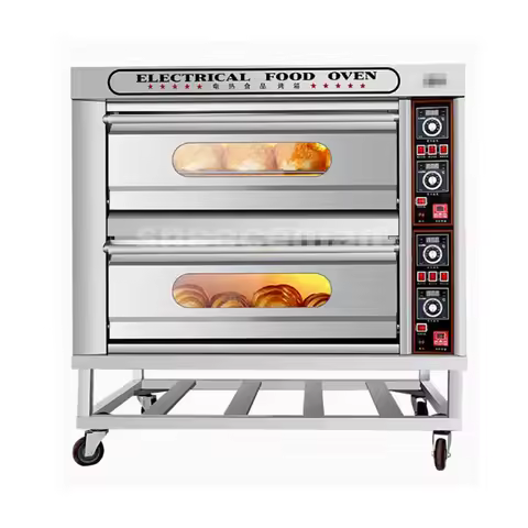 Electric Oven 1/2/3 Tray Steam Bakery Bread Baking Oven