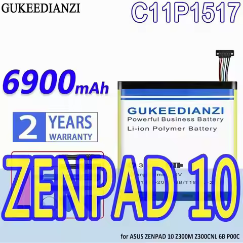 6900Mah Long Lasting C11P1517 Tablet Battery For Asus Zenpad 10 Z300M Z300CNL Z301MFL P028 P00L Z301