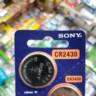 ถ่านรีโมท Sony CR2430 Lithium 3V จำนวน 1ก้อน ของใหม่ ของแท้