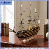 Acituna Laser-Cut Wooden Ship Model Kit DIY Sailing Ship Model Kit Detailed Nautical for Collectors