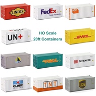 HO Scale 1:87 20ft Shipping Container 20' Cargo Box C8726 (Pack of 3) Logistics Series