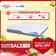 NeckPro Ergology Full Foam Mattress | 10 Inches (25cm) | HD PU Foam | Extreme Cool 6X Fabric | Vacuu