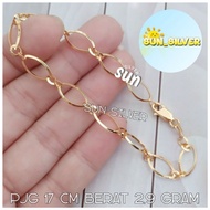 BRACELET YELLOW SILVER 925 GOLD PLATED GOLD BRACELET 3