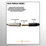 JAPAN STANDARD - Kabel audio / kabel converter 1x Akai Female to 2x RCA AMPHENOL ACPR-SBK-SRD -