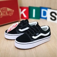 PUTIH HITAM Vans Oldskool Children's Adhesive Shoes Black And White School Sneakers For Boys And Girls