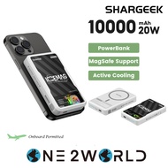 Shargeek ICEMAG 10,000mAh 20W Max Wireless Power Bank World's First Magnetic Powerbank With Active Cooling Qi Supported