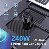 Ubigbuy 240w Car Charger 3.1 PD 140W 100W PPS 45W Adapter
