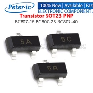 (20pcs) BC807-16 BC807-25 BC807-40 5A 5B 5C SOT23 PNP Power Transistor SMD Chip Triode