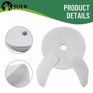 SUERHD Tumble Dryer Exhaust Filters, White Replacement Air Intake Filters, Durable Cotton Accessories Round Exhaust Filters Dryer Parts