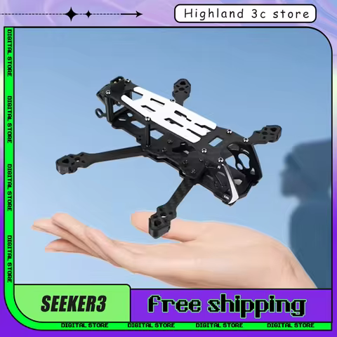 DeepSpace SEEKER3 Frame Kit 3.5mm Lightweight For DJI O4PRO O3 AIR UNIT 3inch 139mm Wheelbase Arm Th