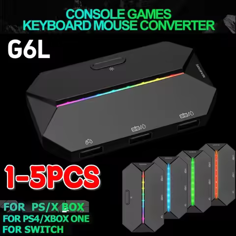 G6L Gaming Keyboard Mouse Converter Portable Wired Mobile Controller Adapter for Nintend Switch Xbox