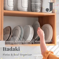J LIVING - ITADAKI Plate Organizer Aesthetic Bowl Plate Minimalist Kitchen Tidying Container Serving