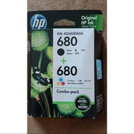 [Left ONE] Ready Stock HP 680 Combo Pack Original Ink Advantage Cartridge Printer Ink (Black and Colour)