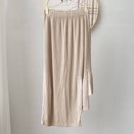 Miyake กระโปรงลำลองทรงสลิมฟิตแฟชั่นมีจีบผิดปกติ1122