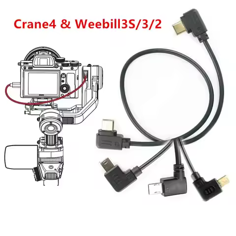 Camera Control Cable for ZHIYUN Crane4 Weebill 3S 3E 2 Canon Nikon Sony Fujifilm LN-MBUC-A02 LN-NBUC