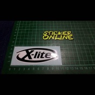 Xlite helmet logo cutting sticker