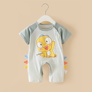 0-2 Years Old Summer Newborn Baby Clothes Cute Super Cute Summer Clothes Male Ten Months Baby Jumpsu