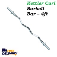 KETTLER CURL BARBELL BAR – 4FT