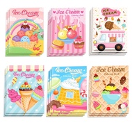 Ice Cream Theme Coloring Book for Children Drawing Book Coloring Book Kids Drawing Book Painting Boo