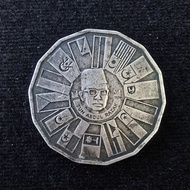 Tun Abdul Razak 10 ringgit 925 silver coin