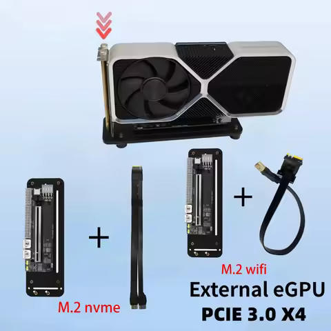 Laptop External NUC HOST Graphics Card EGPU PCI-E 3.0 X16 To M.2 NVMe / M.2 WiFi NGFF / X1 Extension