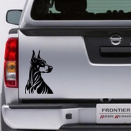 DOBERMAN DOG CAR CUTTING STICKER COOL QUALITY DOG CAR TRUNK STICKER