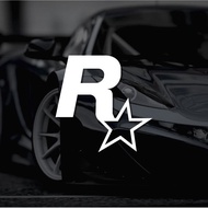 "stock}. Car Sticker JDM Modified Video Game Merchandise GTA5 Speed R Star Car Sticker Triangle Wind