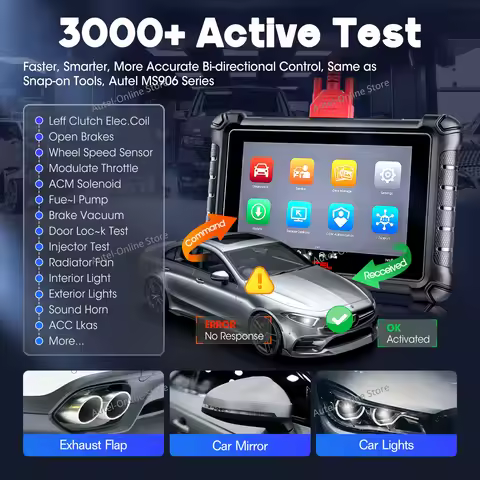 Autel MaxiCheck MX900 Diagnostic Tools Automotive OBD2 Code Reader DoIP CAN FD Same as MK900 Bidirec