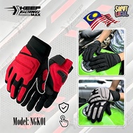 EBUY NGK01 Sarung Tangan Motosikal Riding Gloves Motor Glove Untuk Rider Basikal Motorcycle Cycling