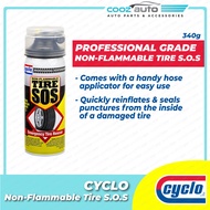 [ CLEARANCE ] Cyclo Non-Flammable Tire SOS Flat Repair Sealant Emergency Tire Rescue (1 Can)