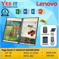 Yoga Book 9 14IAH10 83KJ001EMJ (CORE U7-255H, 14" 2.8K, 32GB DDR5X, 1TB, W11) LAPTOP