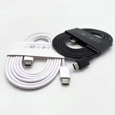 S25 PD USB-C Super Fast Charging Type-C Cable 1/1.8 M for Samsung Z Fold Flip 6 5 4 3 2 A14 A15 A16 