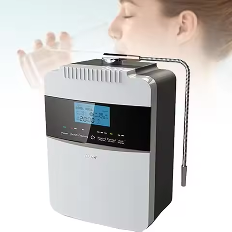 Kangen Water Alkaline PH Water Ionizer Hydrogen Water Filter with 8 Plates pH 2.5-11.2 Alkaline and 