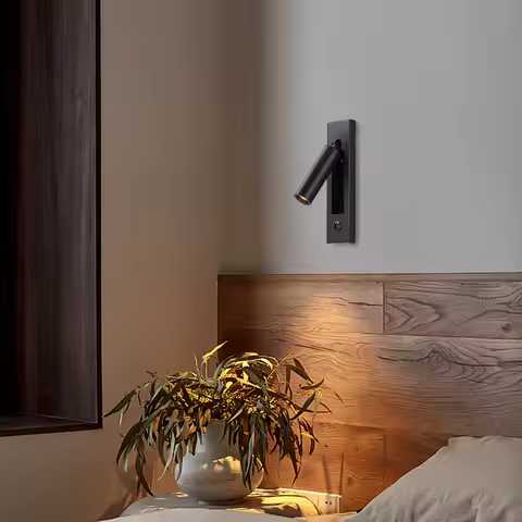 Embedding mounted led headboard wall lights bedroom bedside lamp 3W led wall lamp led reading wall l