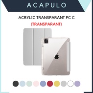 IPad SOFT CASE FOR ALL iPads iPad GEN 11 A16 2025 ACRYLIC Transparent PENCIL SLOT - PC C - a